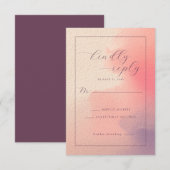 Elegant Pastel Ombre RSVP (正面/裏面)