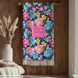 Elegant Pastel Pink Blanket Custom Wedding Gift フリースブランケット