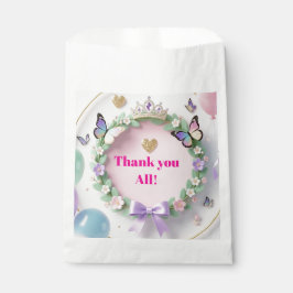Elegant Pastel Quinceañera Favor Bags with balloon フェイバーバッグ