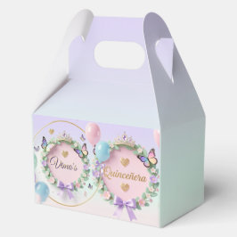 Elegant Pastel Quinceañera Place Cards フェイバーボックス