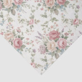 Elegant Pastel Roses Shabby Chic 薄葉紙 (詳細)