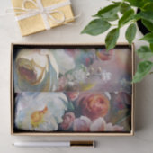 Elegant Pastel Spring Flowers Decoupage 薄葉紙 (ギフト)