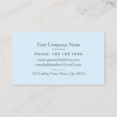 Elegant Pastel Stripes White Border Professional 名刺 (裏面)