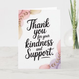 Elegant Pastel Thank You Card for Female Coworker カード