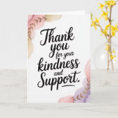 Elegant Pastel Thank You Card for Female Coworker カード (黄色い花)