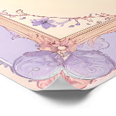 Elegant Pastel Victorian Frame ポスター (角)