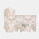 Elegant Pastel Vintage Floral Arch Wedding  フェイバーボックス (折り畳みなし)