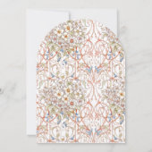 Elegant Pastel Vintage Floral Arch Wedding  招待状 (裏面)