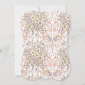 Elegant Pastel Vintage Floral Arch Wedding  招待状 (裏面)
