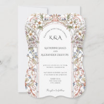 Elegant Pastel Vintage Floral Arch Wedding 