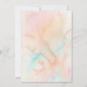 Elegant Pastel Watercolor Invitation | Soft Blush 招待状 (裏面)