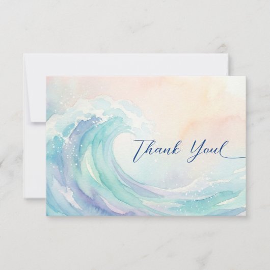 Elegant Pastel Watercolor Rsvp  | Soft Blush   (正面)