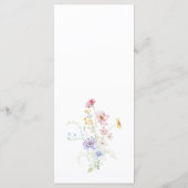 Elegant Pastel Wildflower Garden Wedding メニュー (裏面)