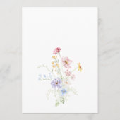 Elegant Pastel Wildflower Garden Wedding メニュー (裏面)