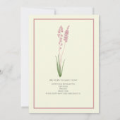 Elegant Pastel Wildflower Woman''s 40th Birthday 招待状 (裏面)