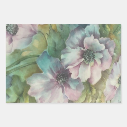 Elegant Pastel Wrapping Paper for Weddings & Gifts ラッピングペーパーシート (正面2)