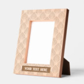 Elegant Pattern Abstract Leaf Portrait Size レーザー彫刻フレーム (左)