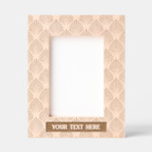 Elegant Pattern Abstract Leaf Portrait Size レーザー彫刻フレーム (正面)