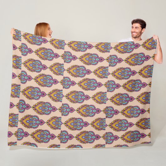 Elegant pattern fleece throw blanket フリースブランケット (インサイチュ)