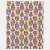 Elegant pattern fleece throw blanket フリースブランケット (正面)