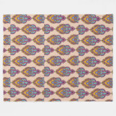 Elegant pattern fleece throw blanket フリースブランケット (正面(横))