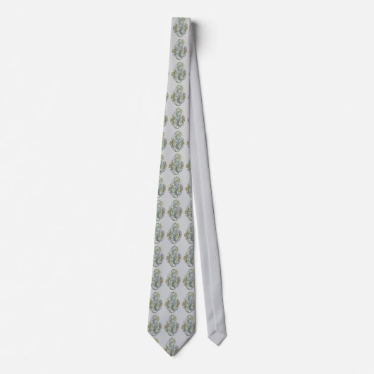 Elegant Patterned Green Colorway Tie ネクタイ (正面)