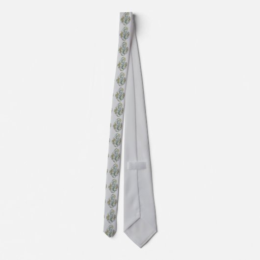 Elegant Patterned Green Colorway Tie ネクタイ (裏面)