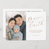 Elegant Peace on Earth Photo シーズンカード (正面/裏面)
