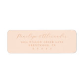 Elegant Peach Calligraphy ラベル (正面)