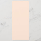 Elegant Peach Minimalist Menu メニュー (裏面)