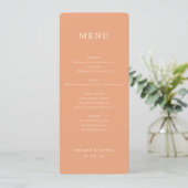 Elegant Peach Minimalist Menu メニュー (スタンド正面)