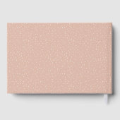Elegant Peach Polka Dots ゲストブック (裏面)
