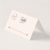 Elegant Peach Sparkle Wedding Script Calligraphy (正面)