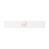 Elegant Peach Sparkle Wedding Script Calligraphy 招待状ベリーバンド (フラット)