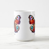 Elegant Peacock Butterfly Wrap  モーフィングマグカップ (中央)