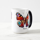 Elegant Peacock Butterfly Wrap  モーフィングマグカップ (正面右)