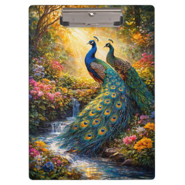 Elegant Peacock Design Clipboard | クリップボード