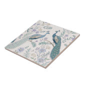 Elegant Peacock Floral Vintage (12) タイル (側面)