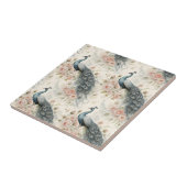 Elegant Peacock Floral Vintage (17) タイル (側面)