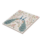Elegant Peacock Floral Vintage (18) タイル (側面)