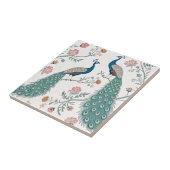 Elegant Peacock Floral Vintage (19) タイル (側面)