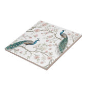 Elegant Peacock Floral Vintage (2) タイル (側面)