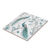 Elegant Peacock Floral Vintage (3) タイル (側面)