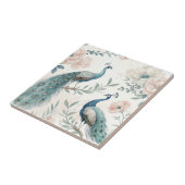 Elegant Peacock Floral Vintage (4) タイル (側面)