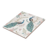 Elegant Peacock Floral Vintage (5) タイル (側面)
