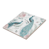 Elegant Peacock Floral Vintage (6) タイル (側面)