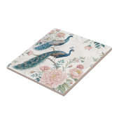 Elegant Peacock Floral Vintage (8) タイル (側面)