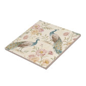 Elegant Peacock Floral Vintage (9) タイル (側面)