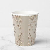 Elegant Pearl Bridal Shower 紙コップ (右)