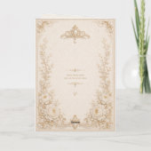 Elegant Pearl & Gold Birthday Card for Mom カード (裏面)